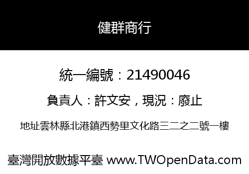 健群商行