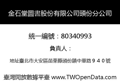 金石堂圖書股份有限公司頭份分公司