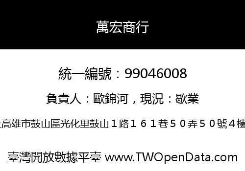 萬宏商行
