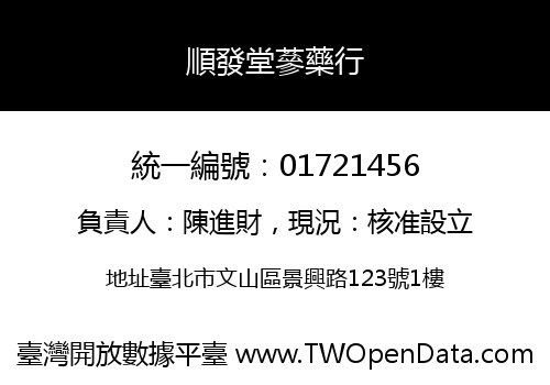 順發堂蔘藥行