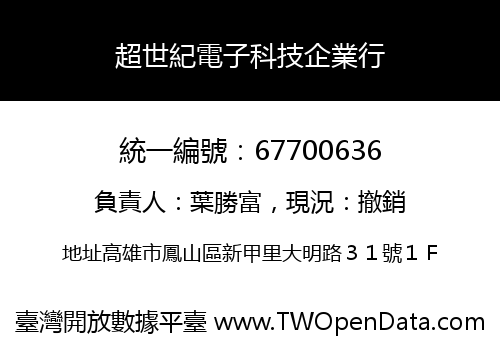 超世紀電子科技企業行