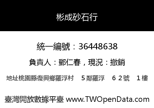 彬成砂石行