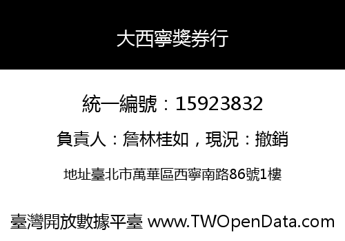 大西寧獎券行