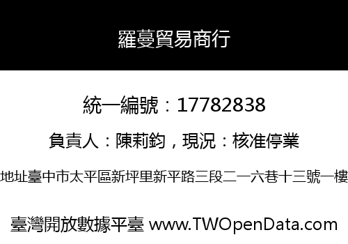 羅蔓貿易商行