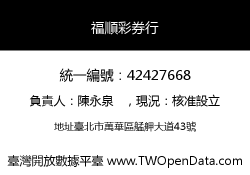 福順彩券行