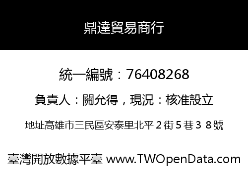 鼎達貿易商行