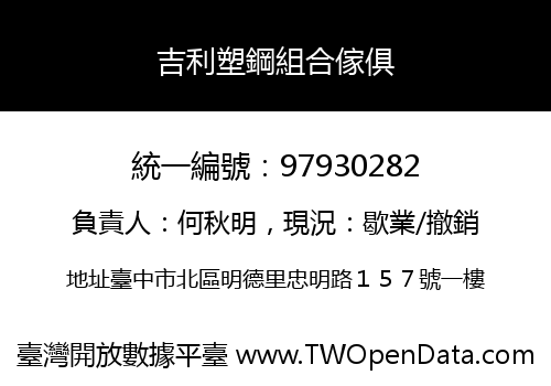 吉利塑鋼組合傢俱