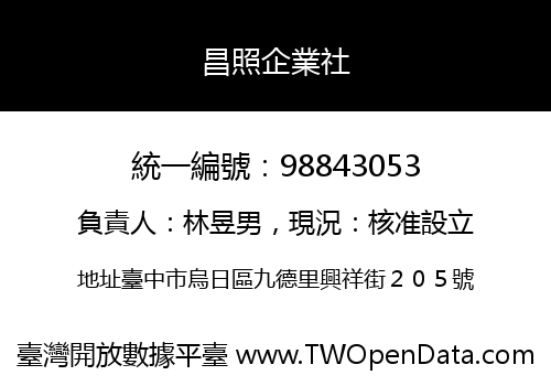 昌照企業社