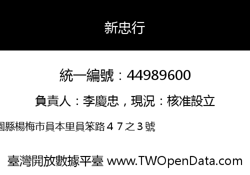 新忠行
