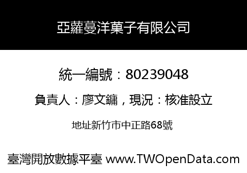 亞蘿蔓洋菓子有限公司