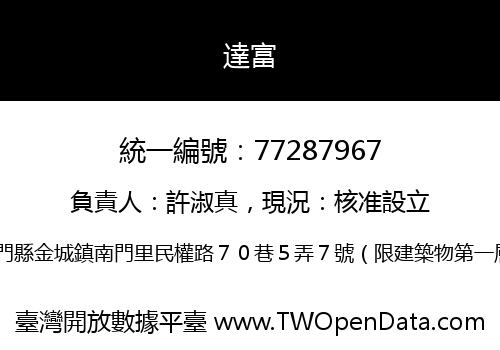 達富