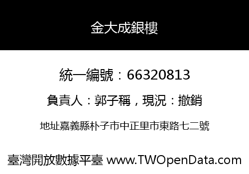 金大成銀樓