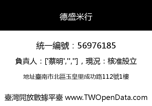 德盛米行