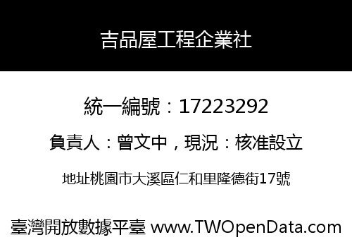 吉品屋工程企業社