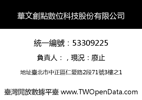 華文創點數位科技股份有限公司