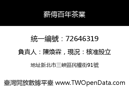 薪傳百年茶業