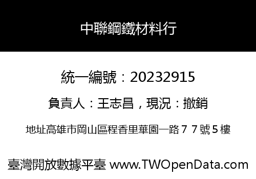 中聯鋼鐵材料行