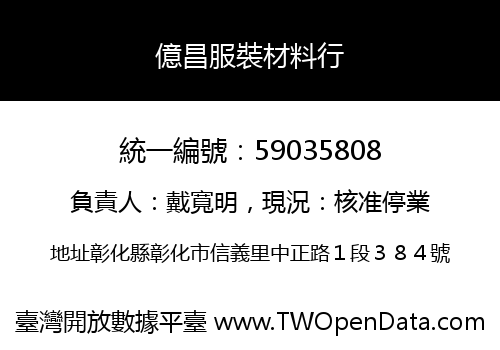 億昌服裝材料行