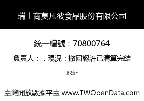 瑞士商莫凡彼食品股份有限公司