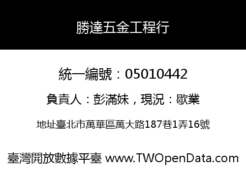 勝達五金工程行