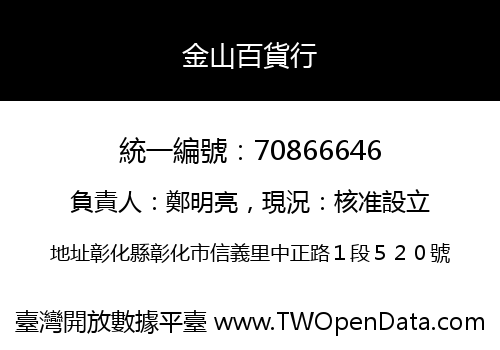 金山百貨行