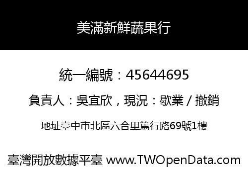 美滿新鮮蔬果行