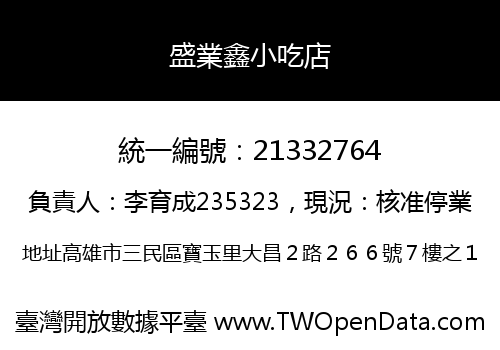 盛業鑫小吃店