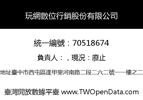 玩網數位行銷股份有限公司