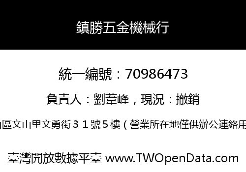 鎮勝五金機械行