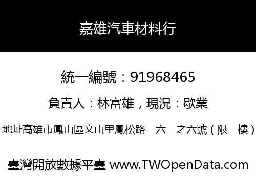 嘉雄汽車材料行
