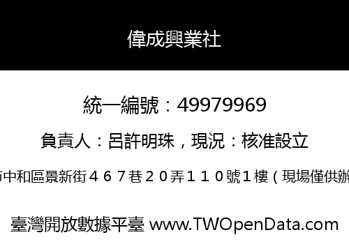 偉成興業社