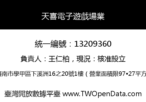 天喜電子遊戲場業