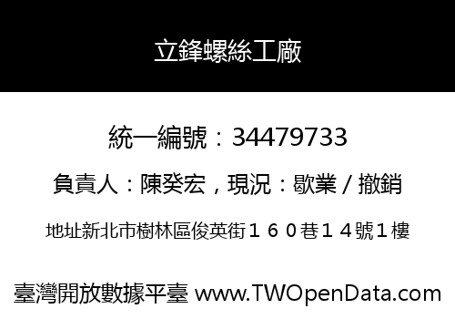立鋒螺絲工廠