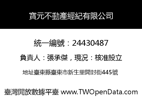 寶元不動產經紀有限公司