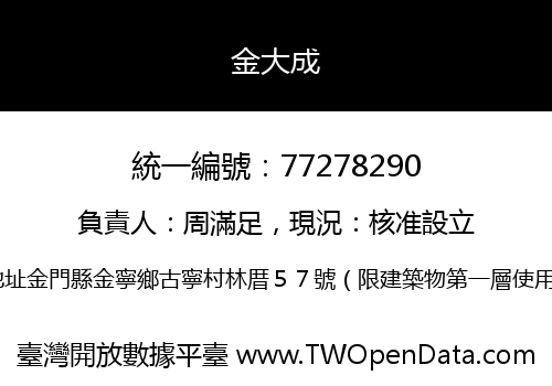 金大成