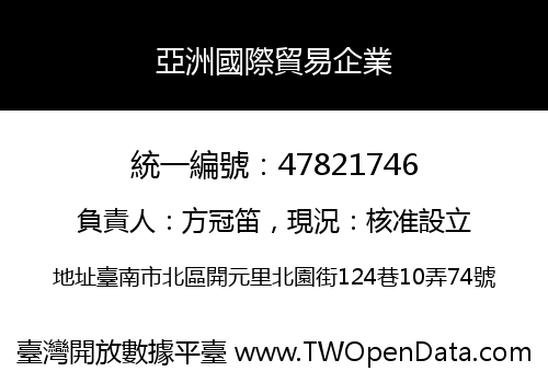 亞洲國際貿易企業