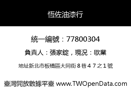 恆佐油漆行