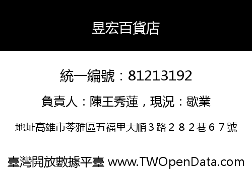 昱宏百貨店