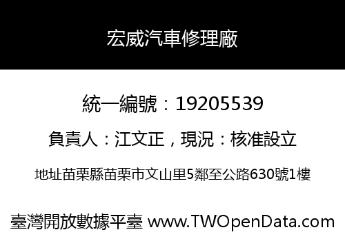 宏威汽車修理廠