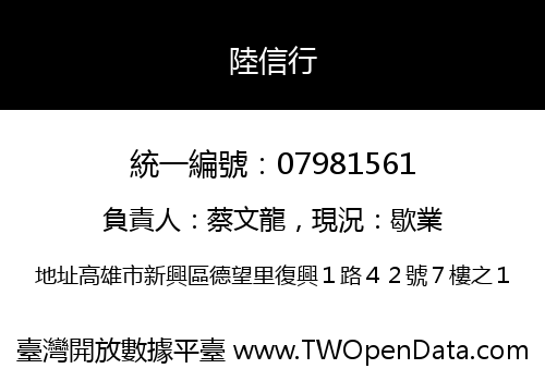陸信行