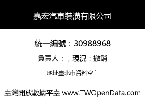 嘉宏汽車裝潢有限公司