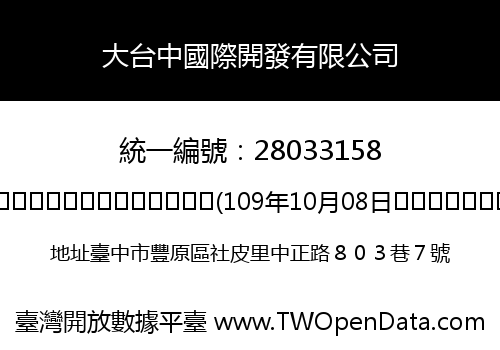 大台中國際開發有限公司