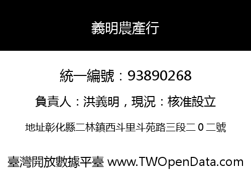 義明農產行