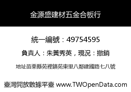 金源盛建材五金合板行