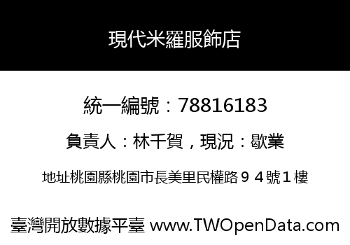現代米羅服飾店