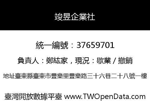 竣昱企業社