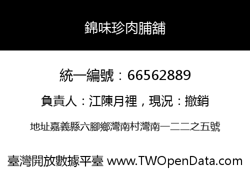 錦味珍肉脯舖