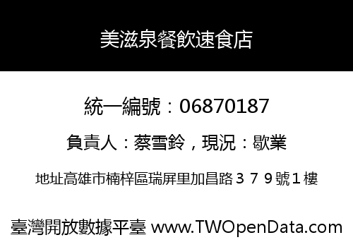 美滋泉餐飲速食店