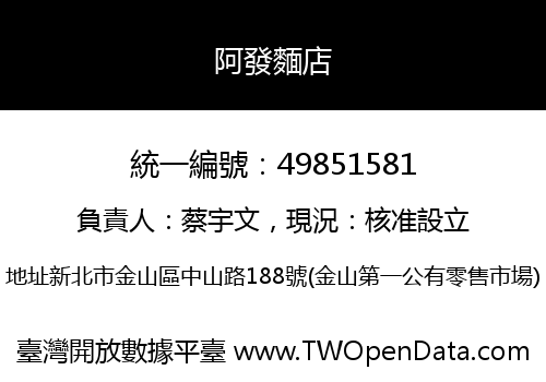 阿發麵店