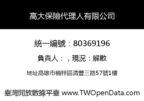 高大保險代理人有限公司